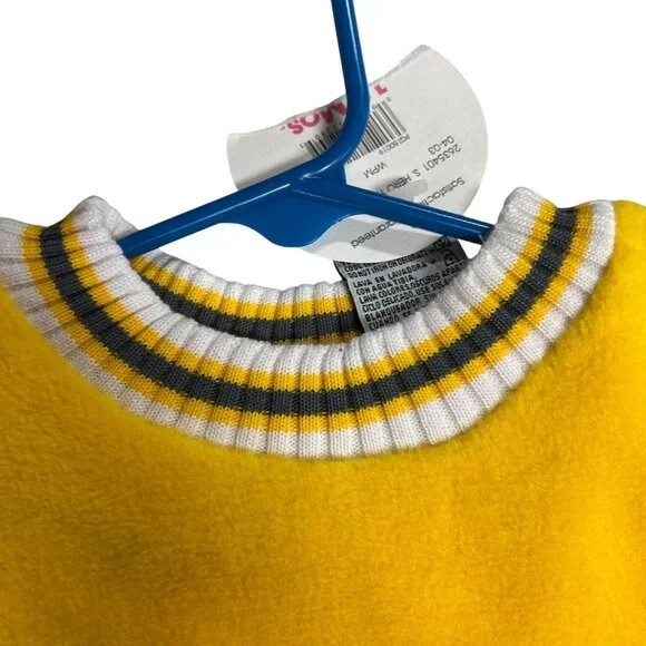 Simply Basic Yellow Baby Fleece Crewneck Top NWT Size 18 Months - Picture 5 of 10